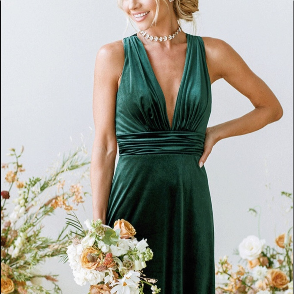 Revelry Dylan Velvet Bridesmaid Dress